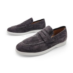 Kiton Loafers Suede Brown
