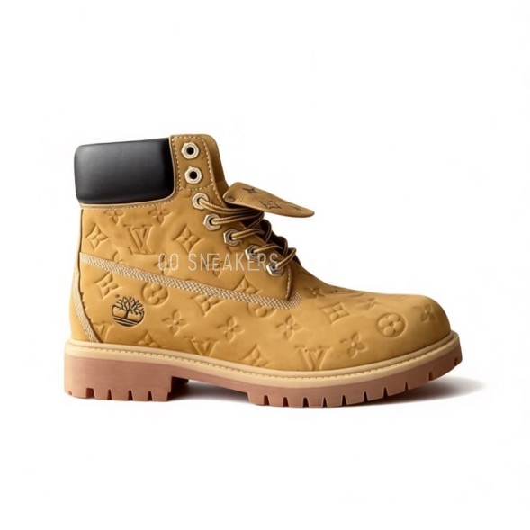 Унисекс ботинки Timberland х Louis Vuitton Vachetta Monogramme Light Brown