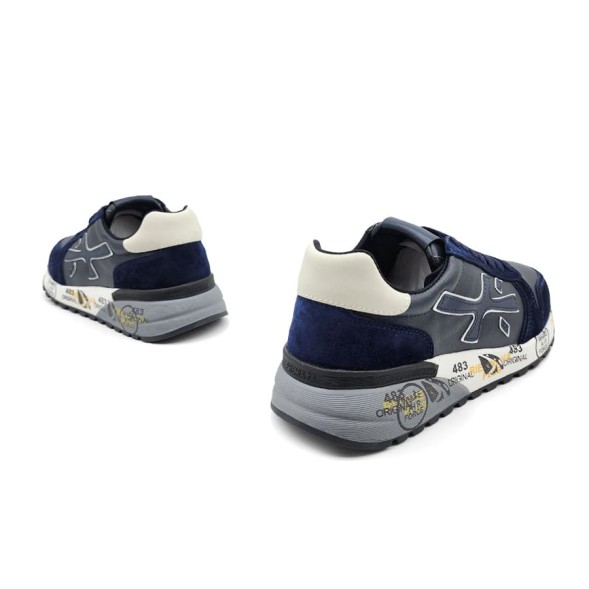 Мужские кроссовки Premiata 483 Leather/Suede Navy