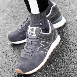 New Balance 574 Suede Grey Man