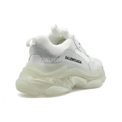 Balensiaga Triple S Transparent White