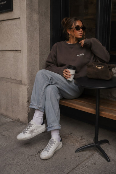 Женские кеды Golden Goose White/Grey