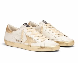 Golden Goose Super-Star Donna Con Foxing Sparkle Dorato