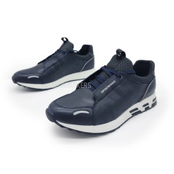 Armani Leather Dark Navy