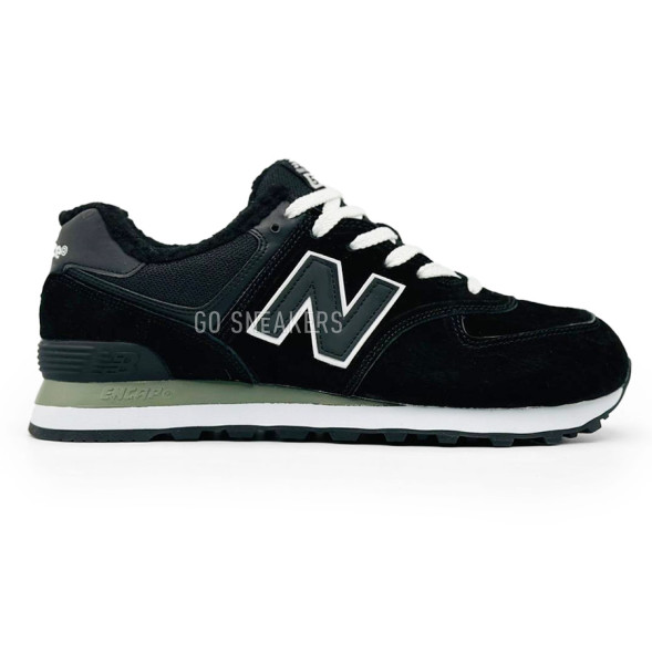 Мужские зимние кроссовки New Balance Winter Man Suede Black