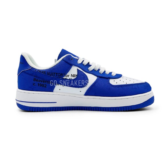 Унисекс кроссовки Louis Vuitton Nike Air Force 1 Sotheby’s Auction Results Blue