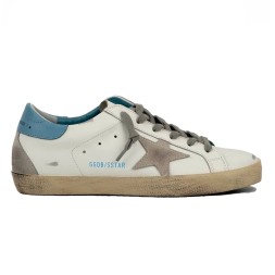 Golden Goose Super-Star Sky Blue Heel Tab