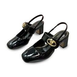Valentino Leather Pumps Lacquered Black
