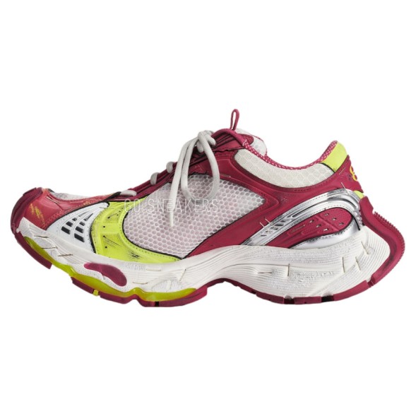 Мужские кроссовки Balenciaga Stapler Sneaker White Pink Yellow