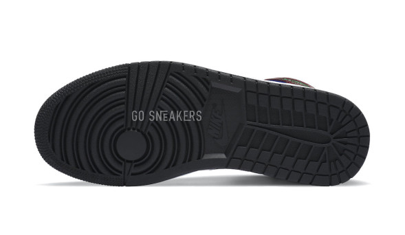 Унисекс кроссовки Nike Air Jordan 1 Mid SE Black White Multi-Color