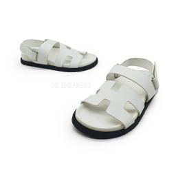 Hermes Sandals White