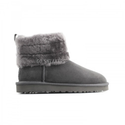 Fluff Mini Quilted Logo Boot Grey