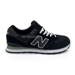 New Balance 574 Man Suede Black