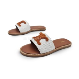 Celine Flip-flops Textile White