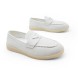 Женские мокасины Prada Mocassins Suede White