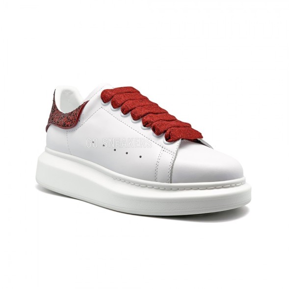 Женские кроссовки Alexander McQueen Luxe Glitter Red