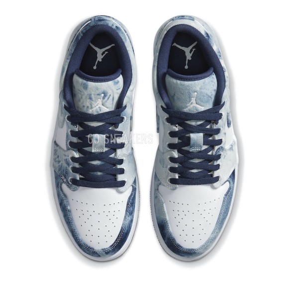 Унисекс кроссовки Nike Air Jordan 1 Low Washed Denim
