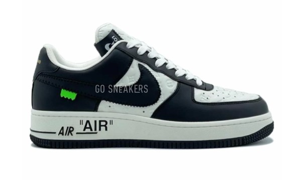 Мужские кроссовки Louis Vuitton X Nike Air Force 1 Low Black White