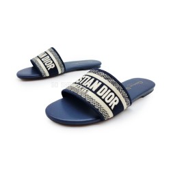 Dior Flip-flops Textile White/Blue