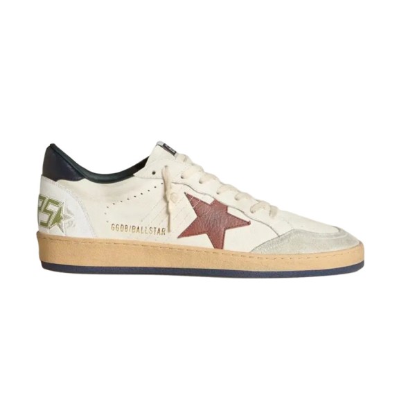 Унисекс кеды Golden Goose Ball Star Brown Nubuck Star and Nappa Heel Tab