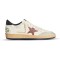 Golden Goose Ball Star Brown Nubuck Star and Nappa Heel Tab
