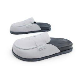 Hermes Sabo Suede White