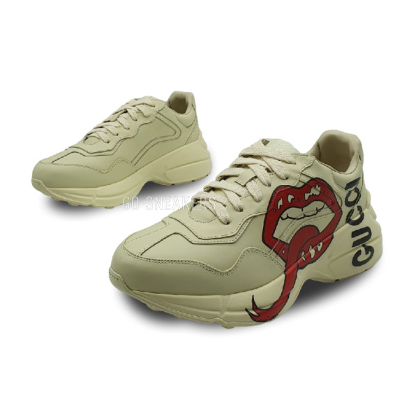 Женские кроссовки Gucci Rhyton Sneaker With Mouth Print