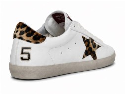 Golden Goose Ball Star White Leopard Star