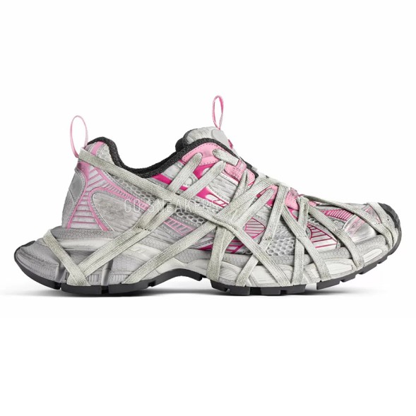 Женские кроссовки Balenciaga 3XL Extreme Lace Sneaker White Pink Grey