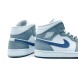 Унисекс кроссовки Nike Air Jordan White/Light Blue