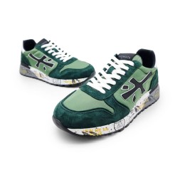 Premiata 483 Textile/Suede Green
