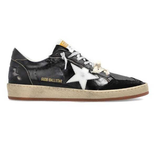 Унисекс кеды Golden Goose Ball Star in Black Nappa with White Star and Black Heel Tab