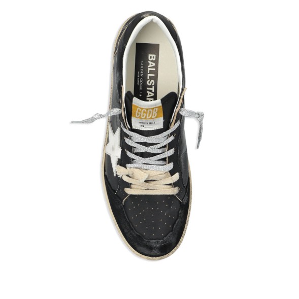 Унисекс кеды Golden Goose Ball Star in Black Nappa with White Star and Black Heel Tab