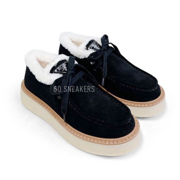 Женские ботинки Prada Chukka Black