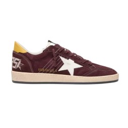 Golden Goose Ball Star in Chocolate Nubuk with Leather Star and Heel Tab