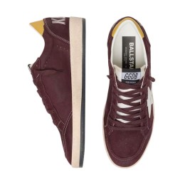 Golden Goose Ball Star in Chocolate Nubuk with Leather Star and Heel Tab