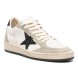 Женские кеды Golden Goose Ball Star in Nappa and Suede with Black Glitter Star and Heel Tab