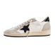 Женские кеды Golden Goose Ball Star in Nappa and Suede with Black Glitter Star and Heel Tab