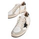 Женские кеды Golden Goose Ball Star in Nappa and Suede with Black Glitter Star and Heel Tab