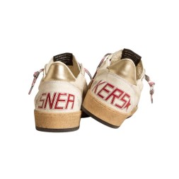 Golden Goose Ball Star in Nappa with Blue Star and Platinum Heel Tab