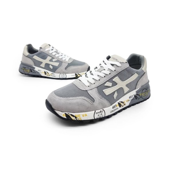 Унисекс кроссовки Premiata 483 Textile/Suede Air Grey