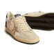Женские кеды Golden Goose Ball Star in Nappa with Gold Glitter Star and Black Heel Tab