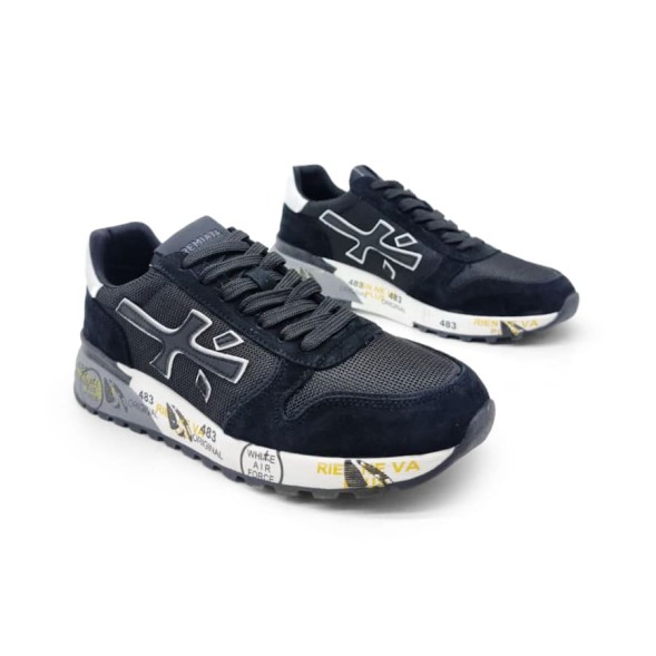 Унисекс кроссовки Premiata 483 Textile/Suede Air Black
