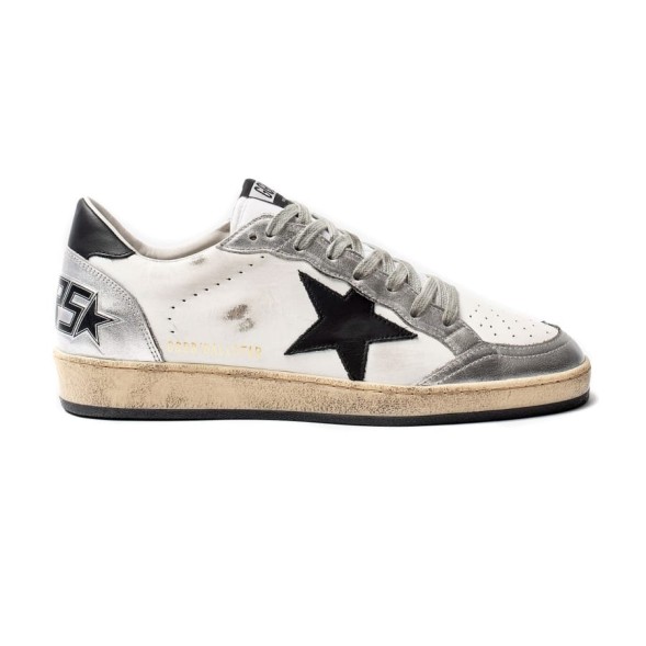 Унисекс кеды Golden Goose Ball Star in White Nappa with Laminated Inserts