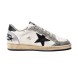 Унисекс кеды Golden Goose Ball Star in White Nappa with Laminated Inserts
