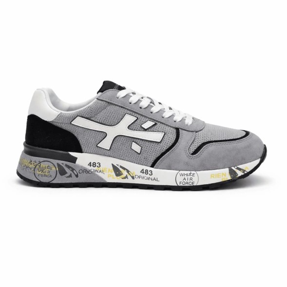 Унисекс кроссовки Premiata 483 Textile/Suede Air Light Grey