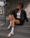 Женские кеды Golden Goose Ball Star LAB in Silver Leather with Black Suede Star and Heel Tab