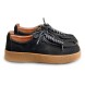Женские лоферы The Row Leather Loafers Black