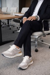 Brunello Cucinelli Suede Textile White