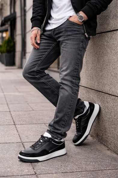 Мужские кроссовки Brunello Cucinelli Leather/Suede Black